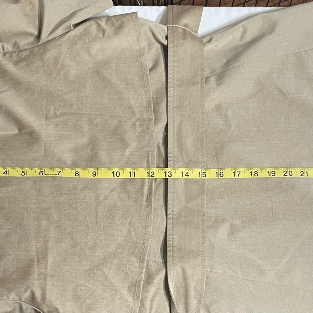 Nine West Tan Trench Coat Lightweight Suit Jacket, Short Sleeve, Size 8 - Picture 13 of 13